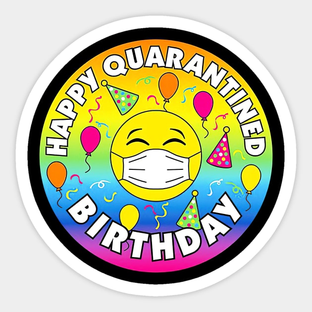 Happy Quarantine Birthday Social Distancing Sticker by Tatjana  Horvatić